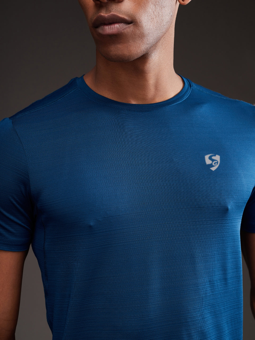 SG Men's Round Neck Teal T-Shirt | Ideal for Trail Running, Fitness & Training, Jogging, Regular & Fashion Wear