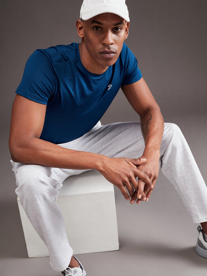 SG Men's Round Neck Teal T-Shirt | Ideal for Trail Running, Fitness & Training, Jogging, Regular & Fashion Wear