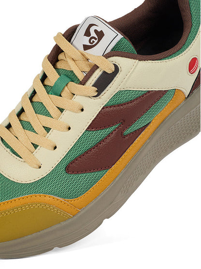 SG ARENA Lifestyle Shoes - Yellow/Green/Red