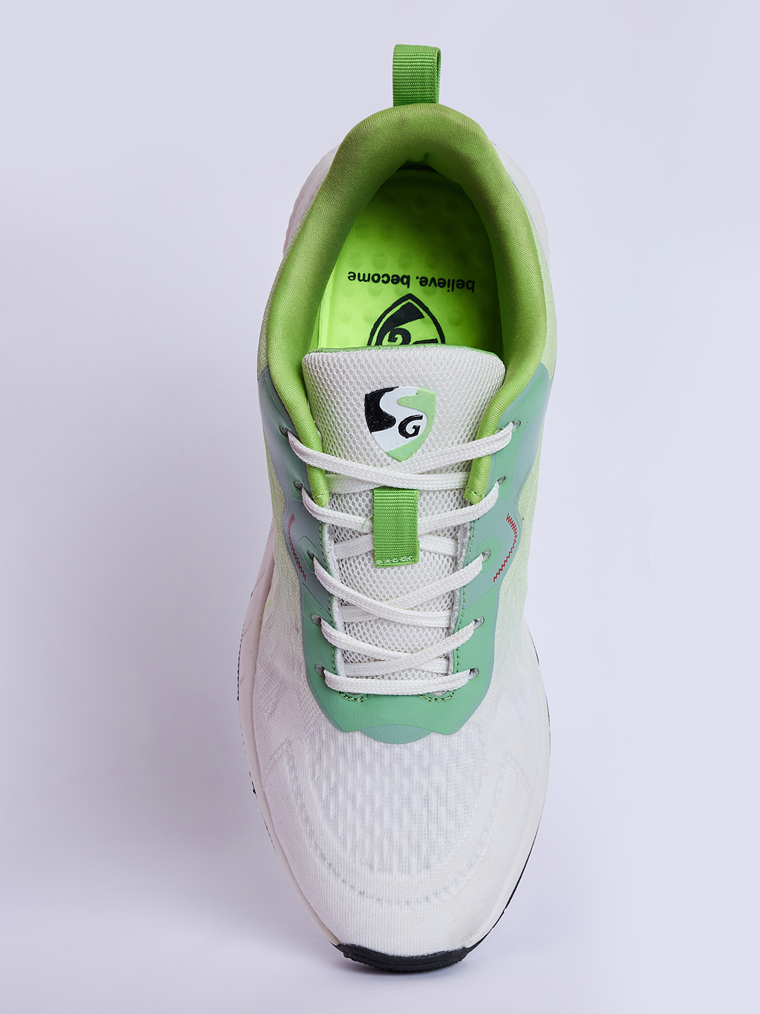 SG NEBULA Running Sports Shoes Men and Boys - White/Sea/Green