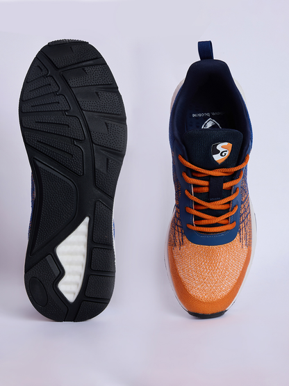 SG SPECTURM Running Sports Shoes Men and Boys - Navy/Orange