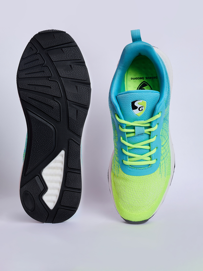 SG SPECTRUM Running Sports Shoes Men and Boys - Sea/Green/Lime