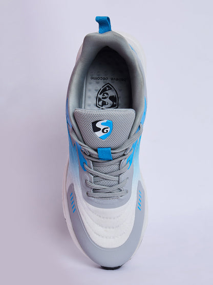 SG GLIDE Running Sports Shoes Men and Boys - Sky/White/Grey