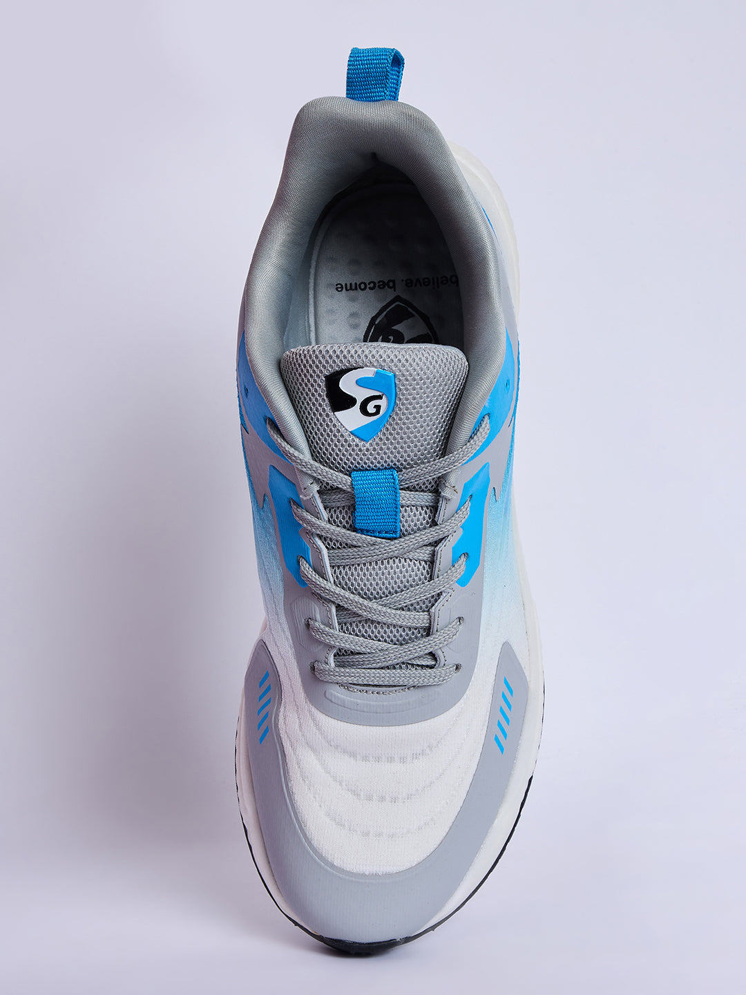 SG GLIDE Running Sports Shoes Men and Boys - Sky/White/Grey