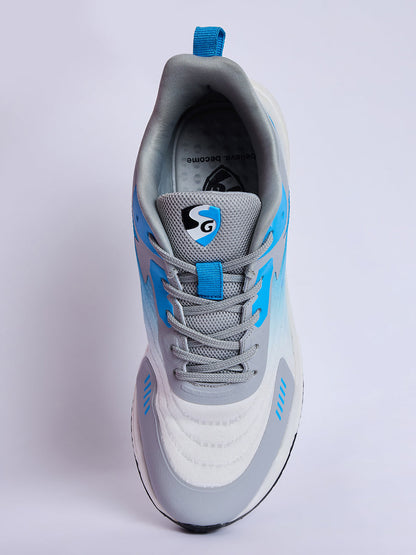 SG GLIDE Running Sports Shoes Men and Boys - Sky/White/Grey