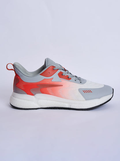 SG GLIDE Running Sports Shoes Men and Boys - Red/White/Grey