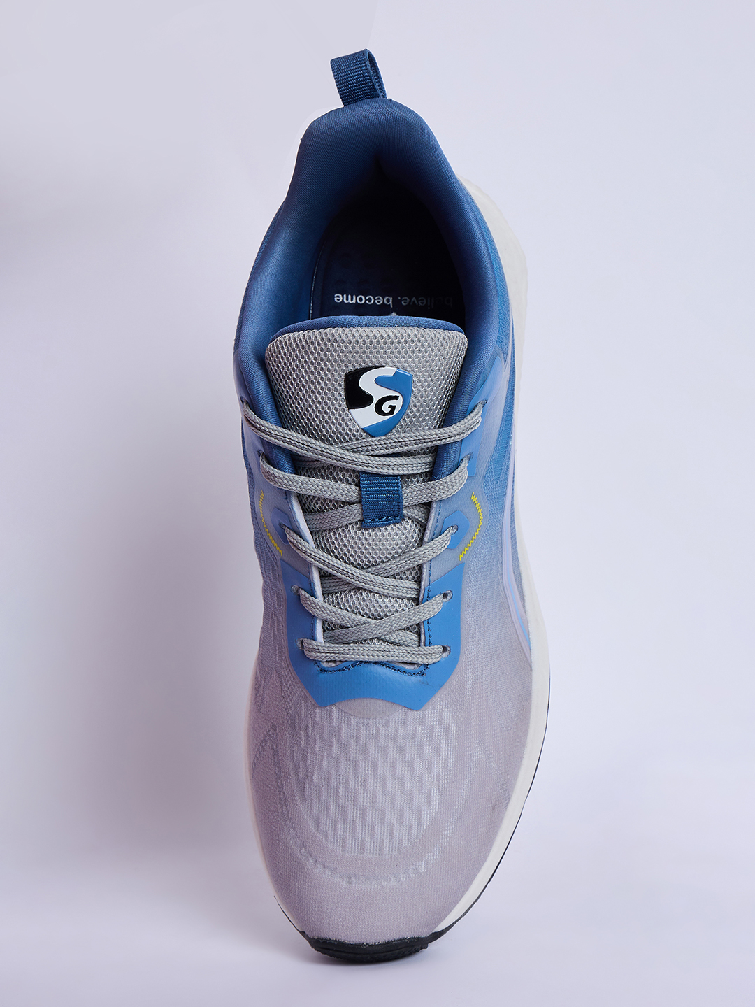 SG NEBULA Running Sports Shoes Men and Boys - Light Grey/Blue