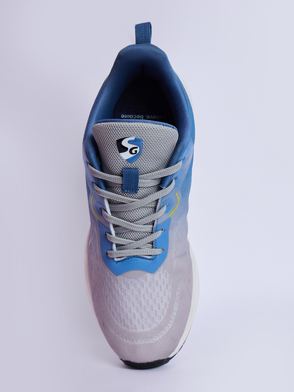 SG NEBULA Running Sports Shoes Men and Boys - Light Grey/Blue