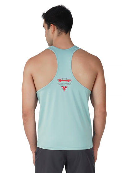 SG Regular Comfort Fit Vest For Mens & Boys, Grey Blue & Cloudy Grey | Ideal for Trail Running, Fitness & Training, Jogging, Gym Wear & Fashion Wear