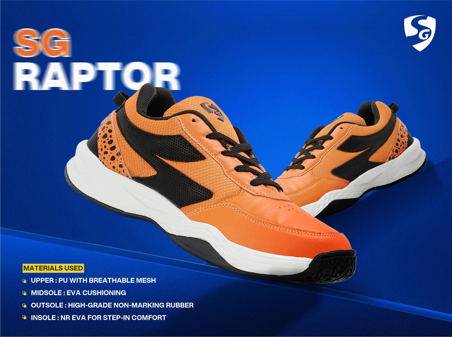 SG RAPTOR Shoes Neon Orange/Black