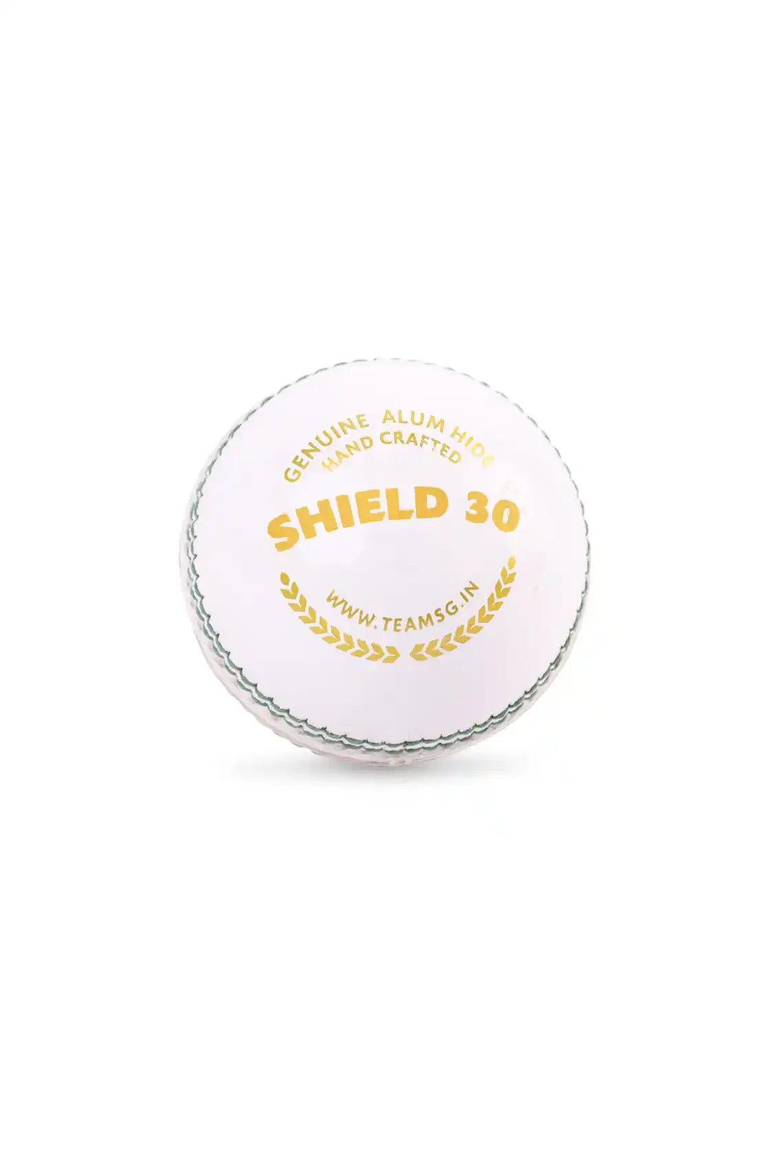 SG Shield 30 White Cricket Leather Ball