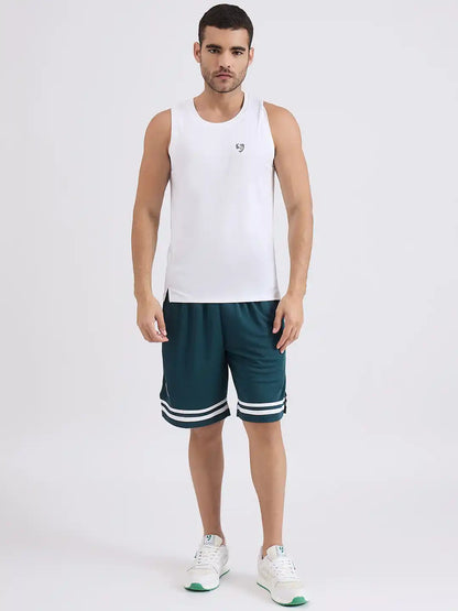 SG H2MV83641 Men White T-Vest