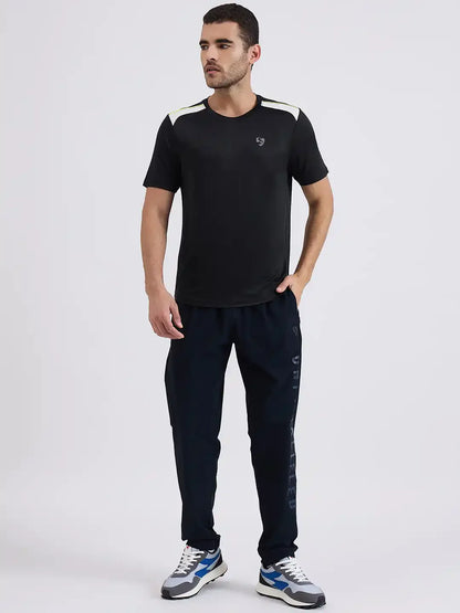 SG H1MT84161 Men Black T-Shirt