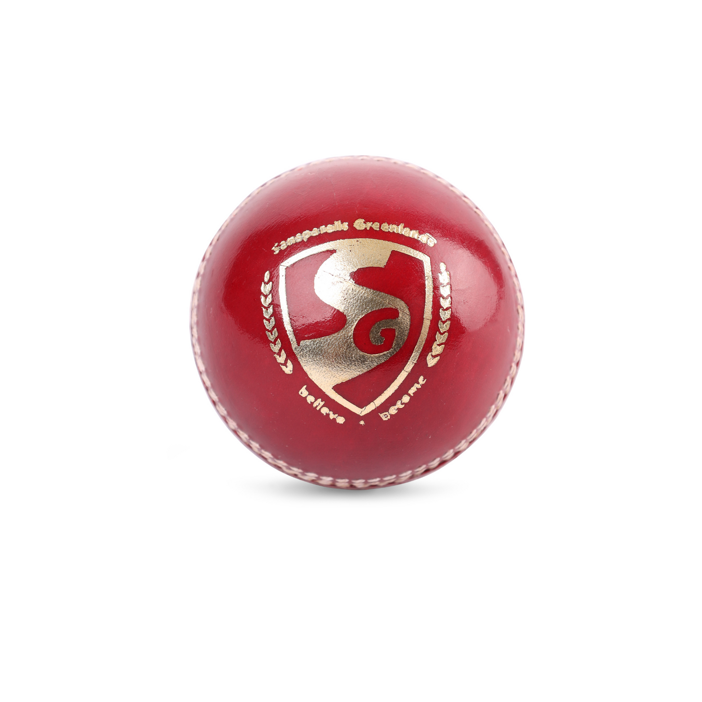 SG Shield 20 Red Cricket Leather Ball (Pack of 3)