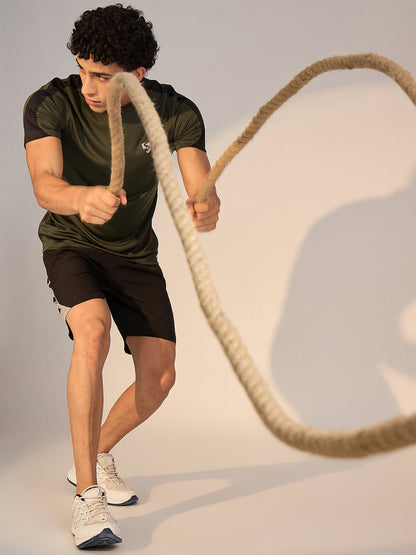 T-SHIRT MEN SG H3MT8208 OLIVE