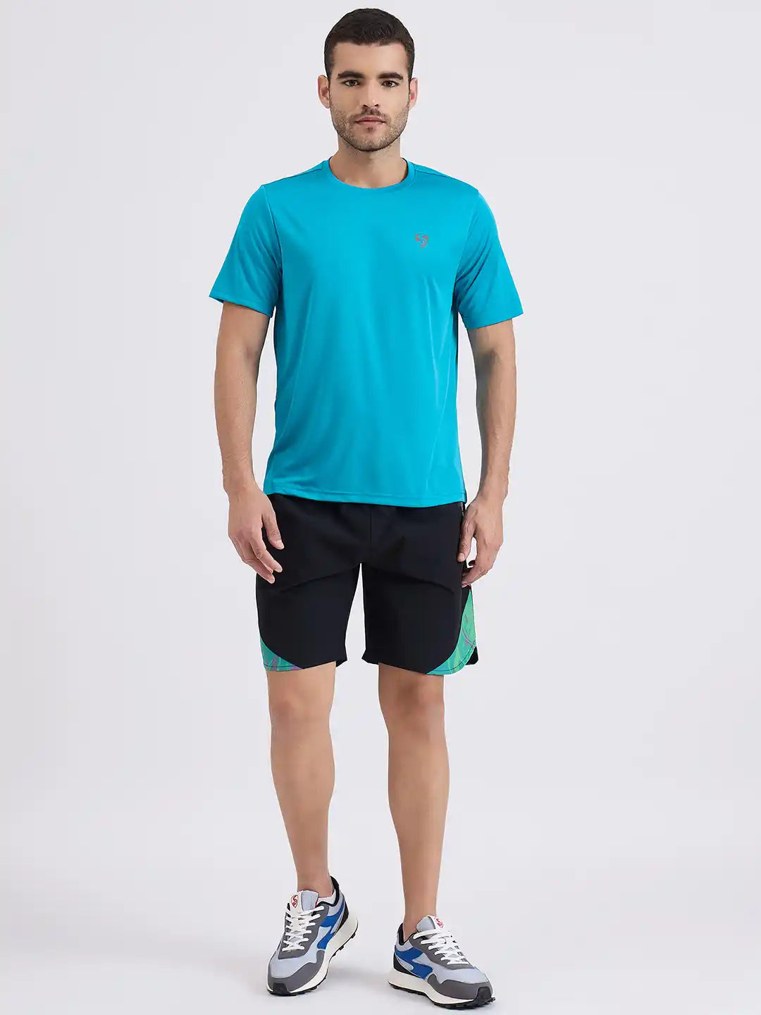 SG H1MT83681 Men Turquoise T-Shirt