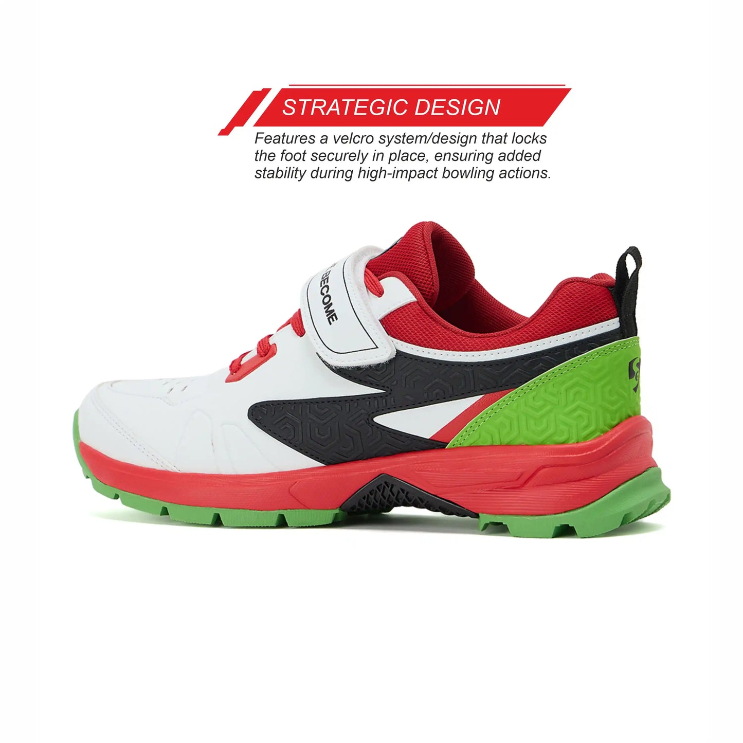 SG CENTURY PACE Shoes White/Red/Lime Green
