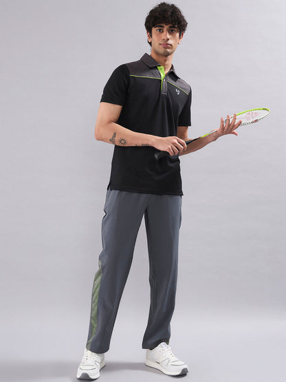 SG Men's Polo T-Shirt Black/ Graphite