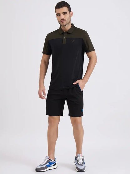SG H2MS83962 Men Black/ Royal Blue Shorts