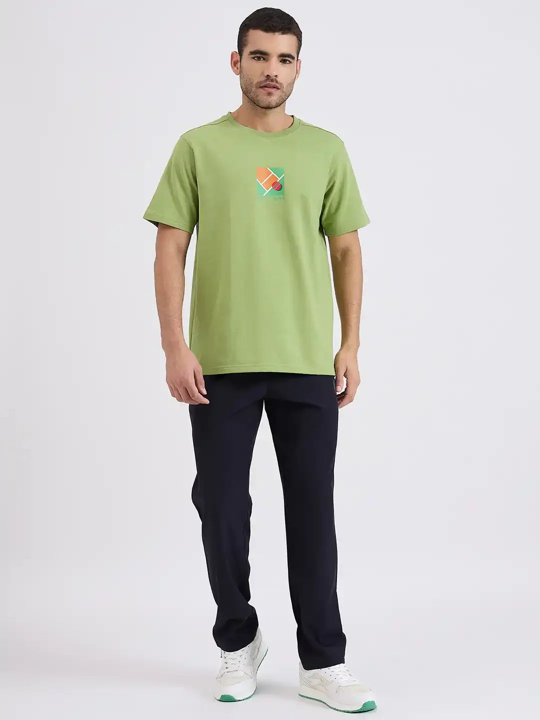 SG H1MT84172 Men Green T-Shirt