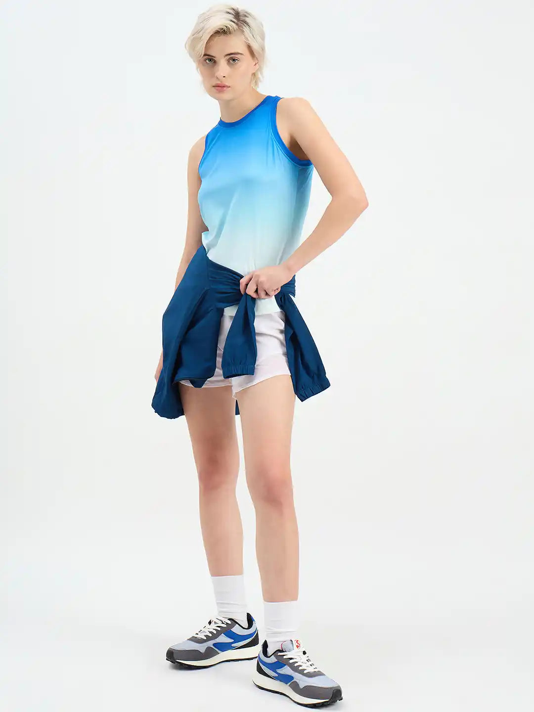 SG H2WV83032 Women Light Blue T-Vest