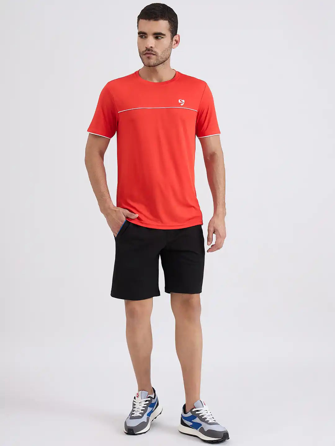 SG H1MT83702 Men Fiery Red T-Shirt