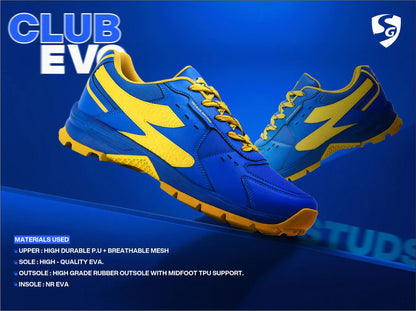 SG CLUB EVO Shoes India Blue/Yellow