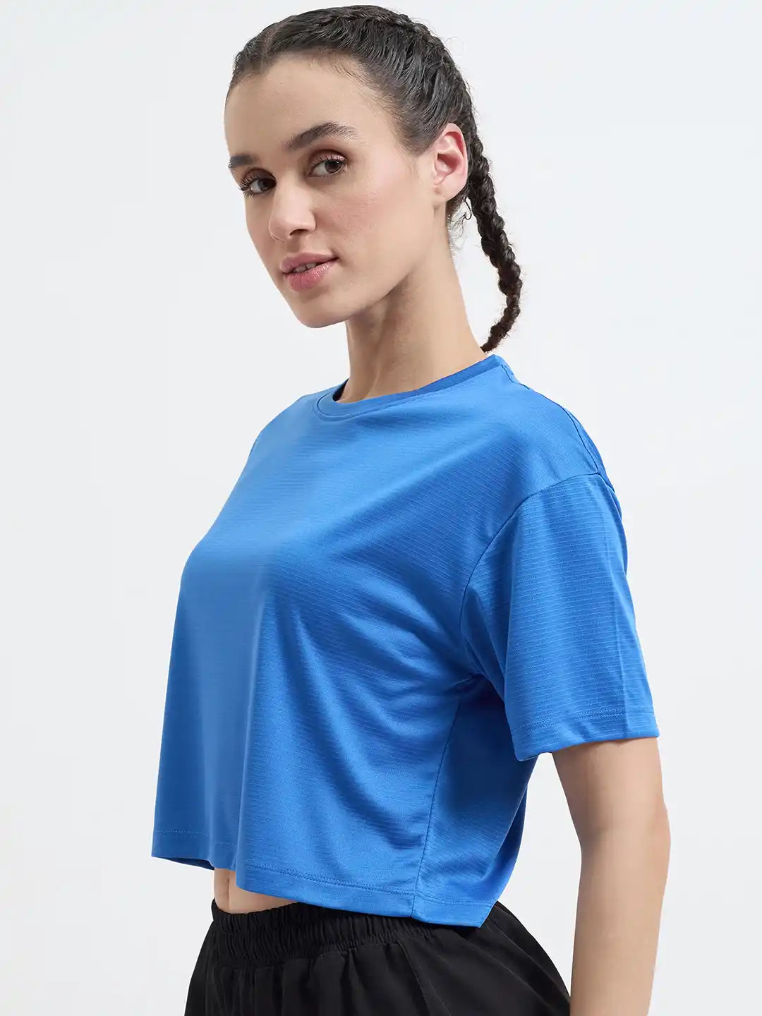 SG H1WT83102 Women Royal Blue T-Shirt