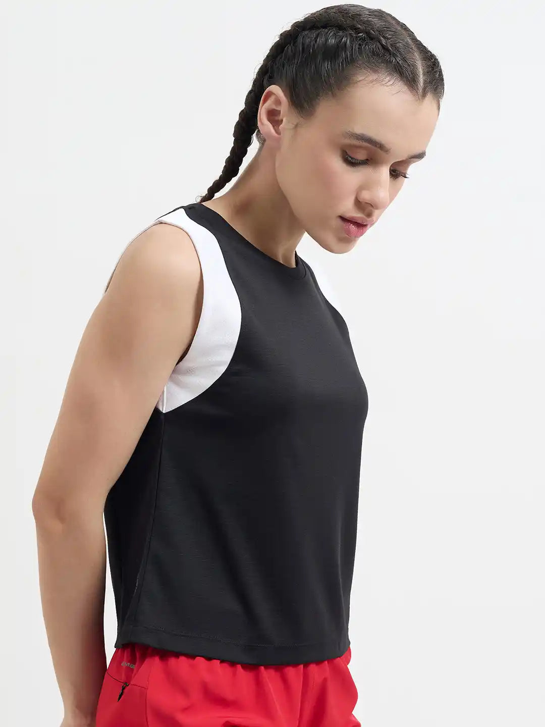 SG H1WV83082 Women Jet Black T-Vest