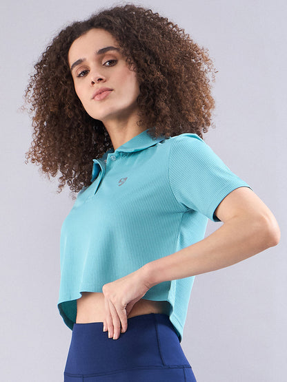 SG Women's Polo T-Shirt Aqua Blue
