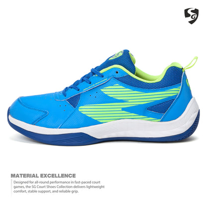 SG EASE Shoes Electric Blue/Lime Green