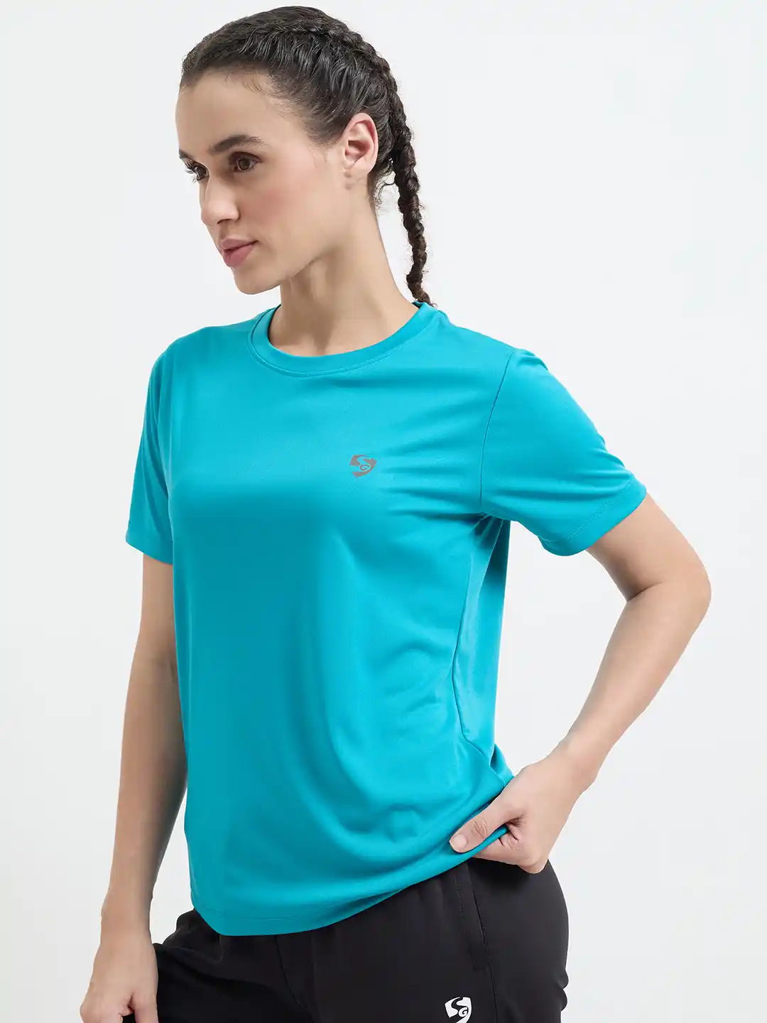 SG H1WT83132 Women Turquoise T-Shirt