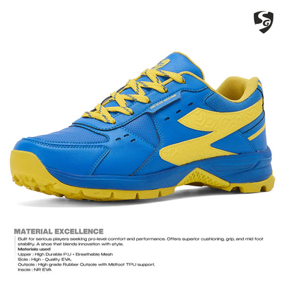 SG CLUB EVO Shoes India Blue/Yellow