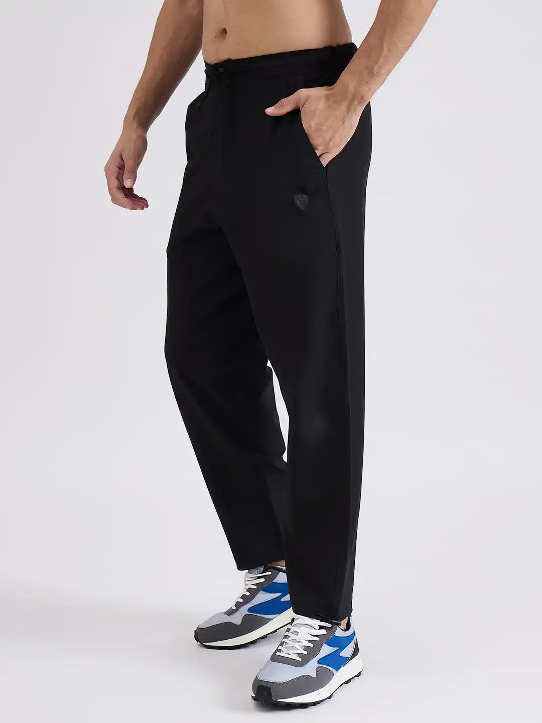 SG H1MTP84121 Men Black Track Pant