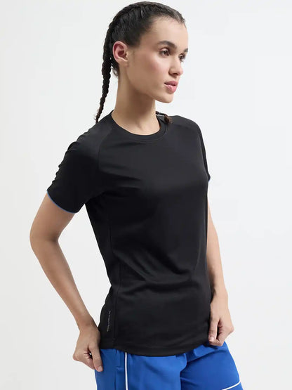 SG H1WT83151 Women Jet Black T-Shirt