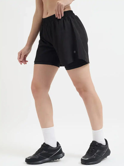 SG H2WS83282 Women Black Shorts
