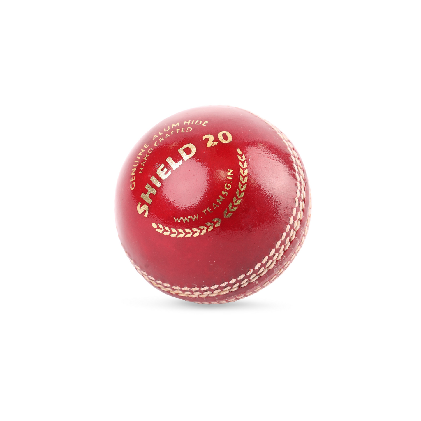 SG Shield 20 Red Cricket Leather Ball (Pack of 3)