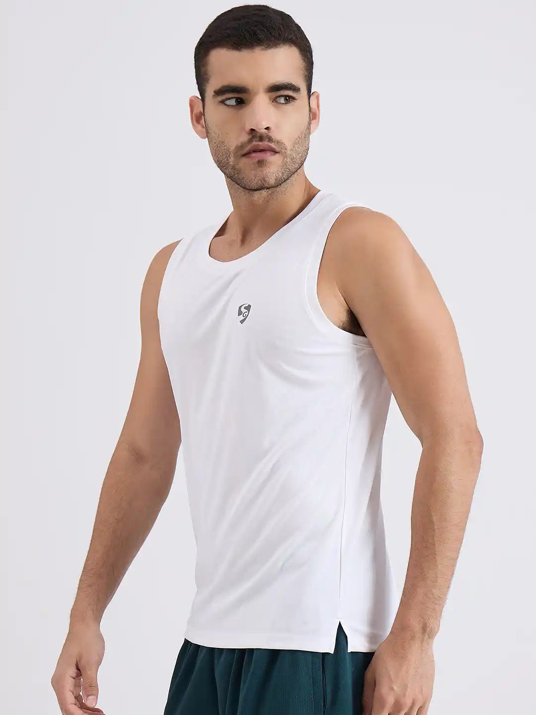 SG H2MV83641 Men White T-Vest