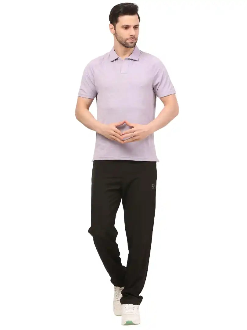 SG H1MP84091 Men Ash Voilet Polo T-Shirt