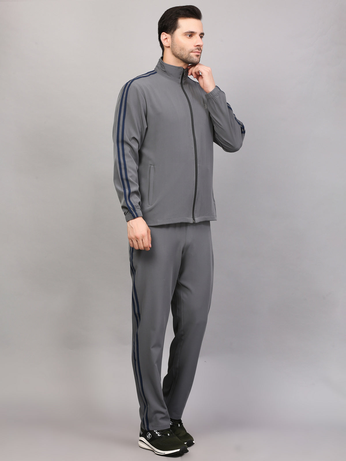 TRACKSUIT MEN SG MPMTS0013 MID GREY/NAVY