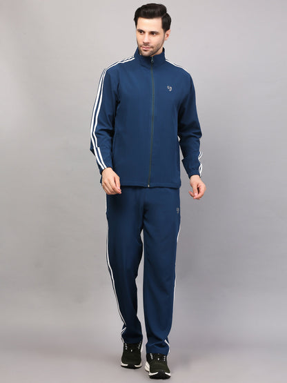 TRACKSUIT MEN SG MPMTS0013 TEAL/WHITE