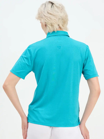 SG H1WP83192 Women Turquoise Polo T-Shirt