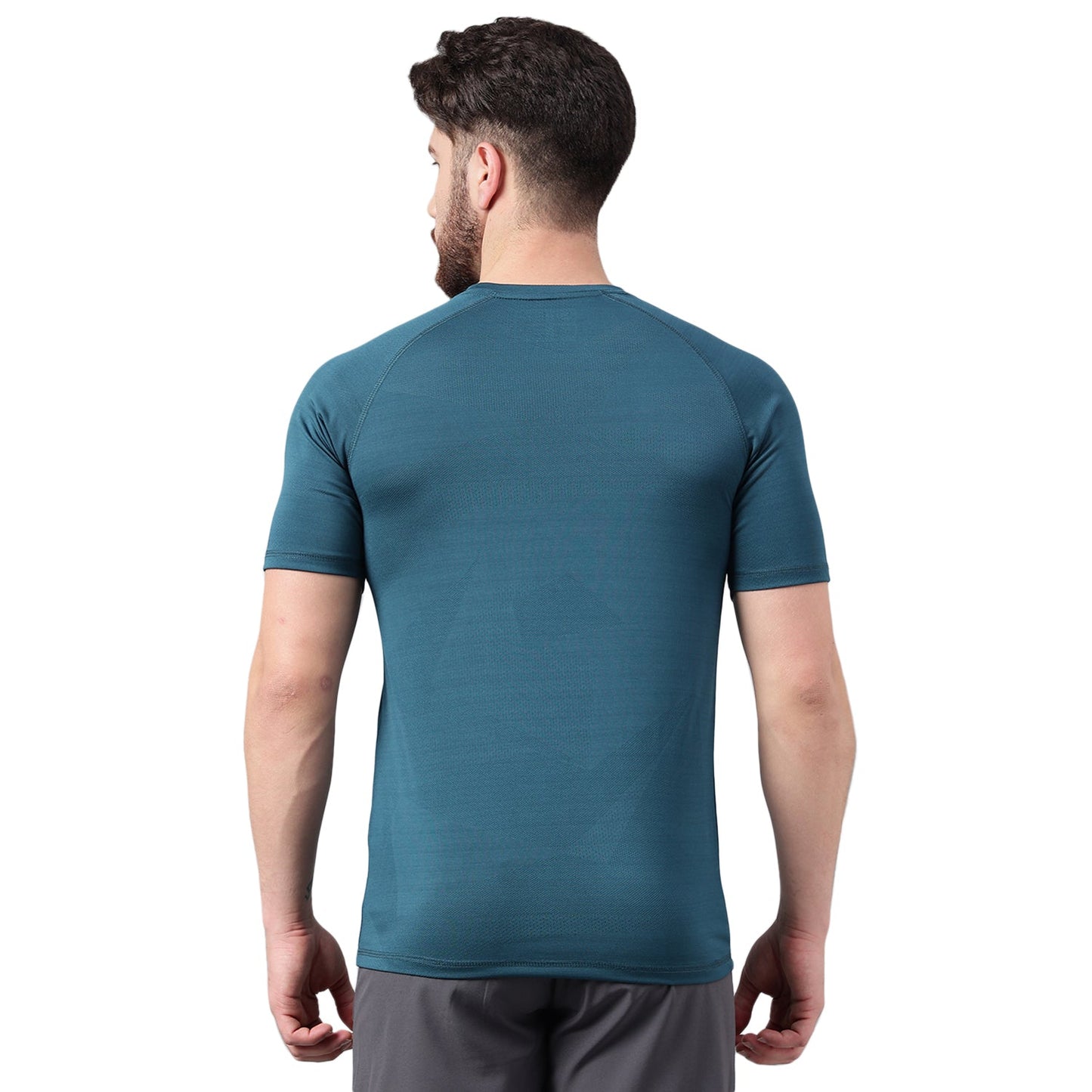 SG Men's Round Neck Petrol T-Shirt | Ideal for Trail Running, Fitness & Training, Jogging, Regular & Fashion Wear