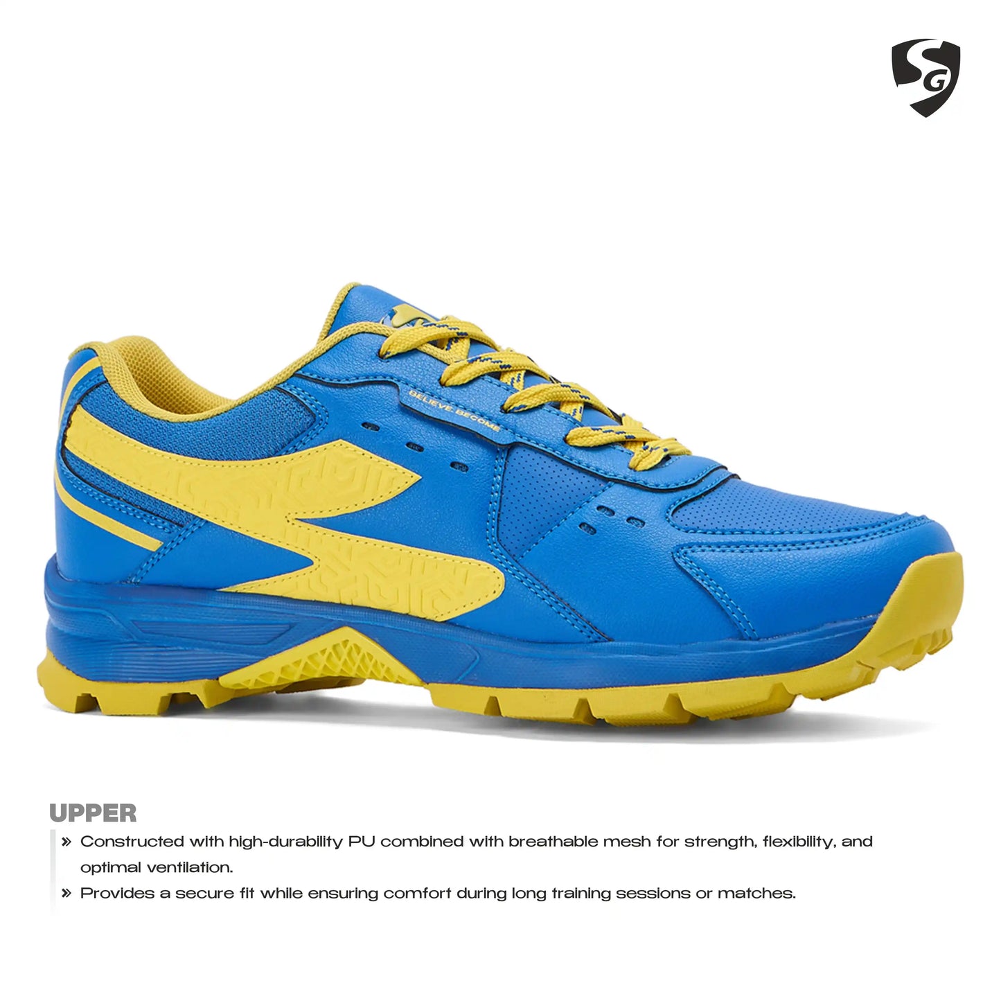 SG CLUB EVO Shoes India Blue/Yellow