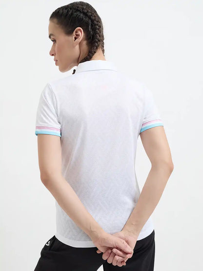 SG H1WP83221 Women White Polo T-Shirt