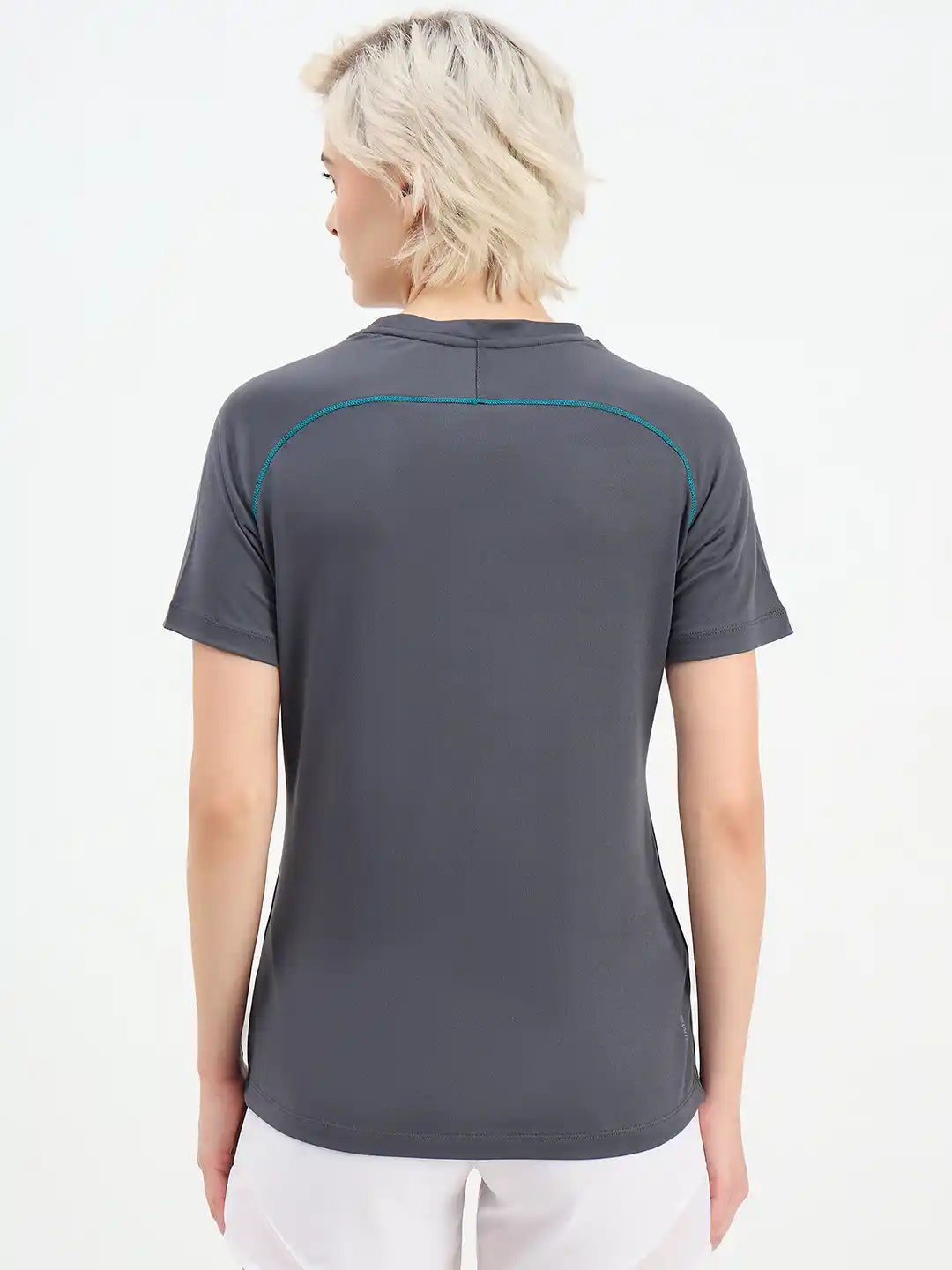 SG H1WT83162 Women Grey T-Shirt