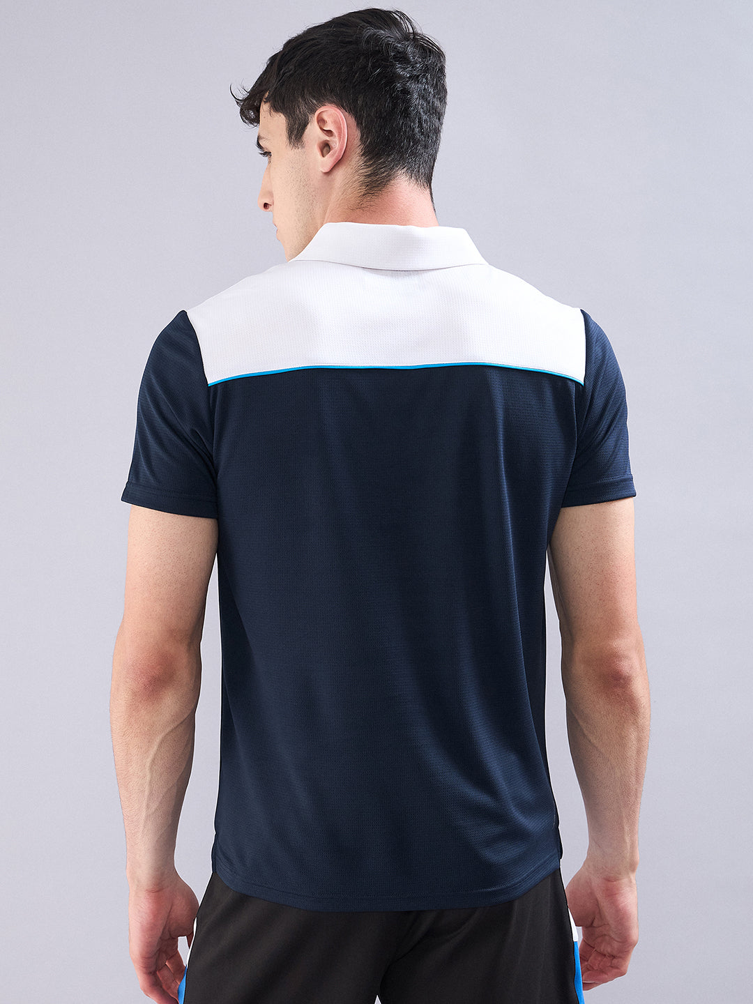 SG Men's Polo T-Shirt Navy/ White