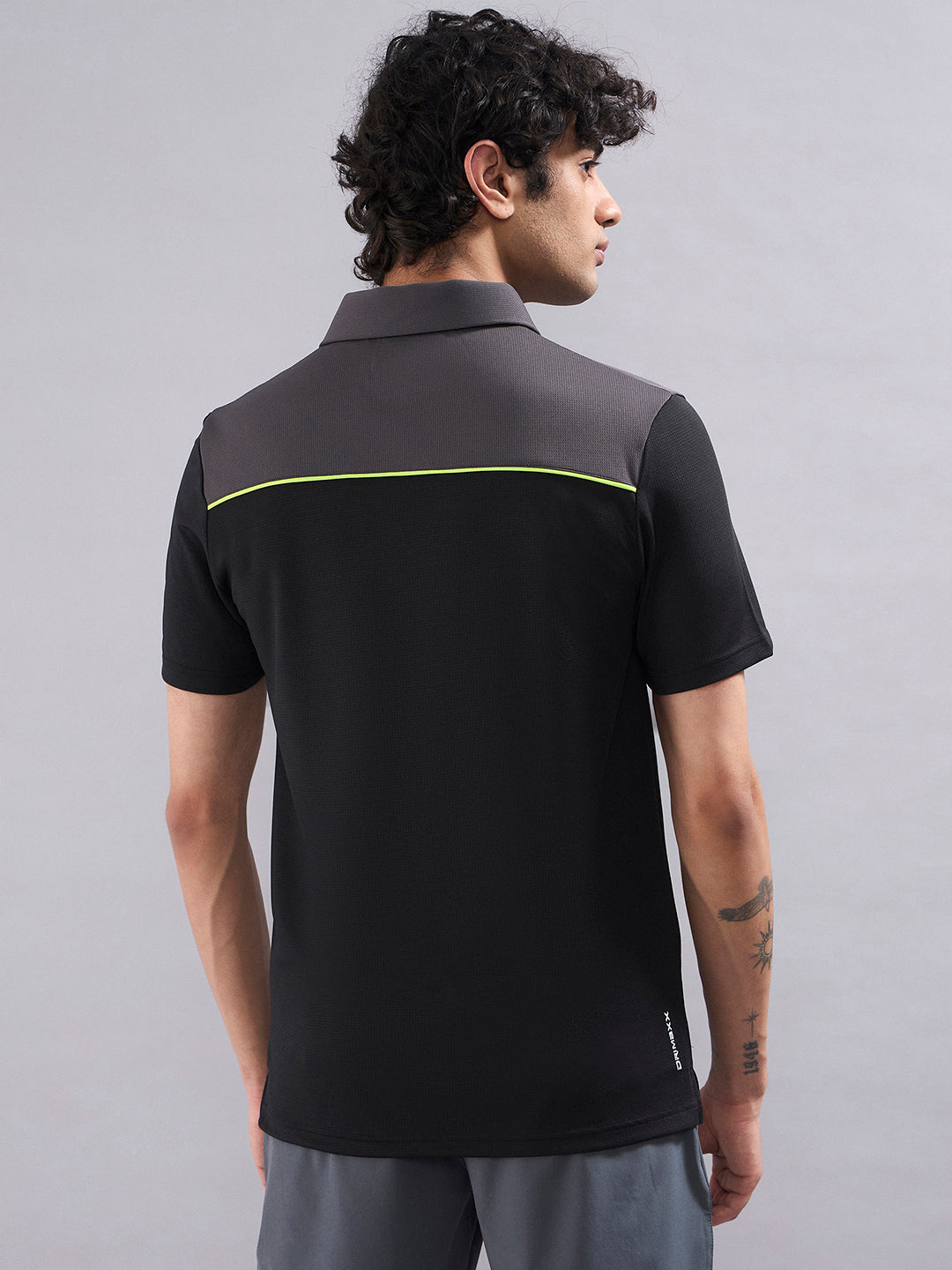 SG Men's Polo T-Shirt Black/ Graphite