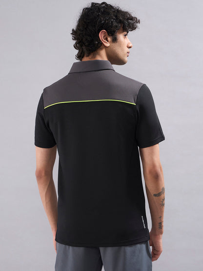 SG Men's Polo T-Shirt Black/ Graphite