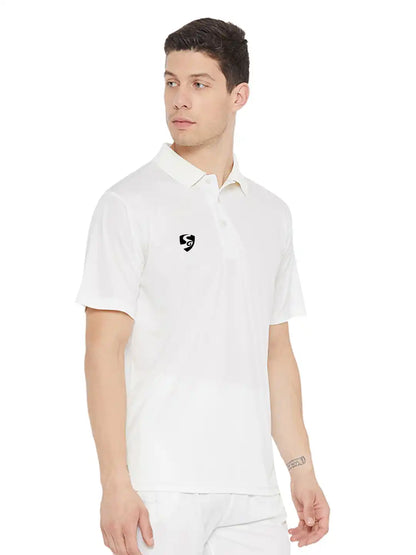SG Senior Club Half Sleeve Cricket Shirt Whites